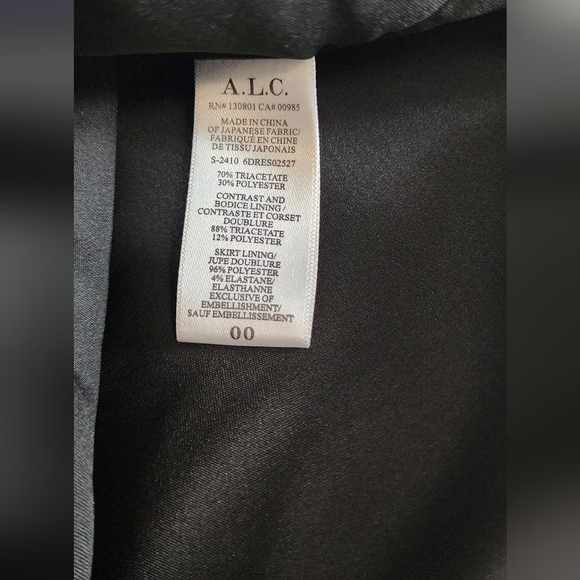 A.L.C. Alana Black and Navy Midi Dress - Picture 12 of 14